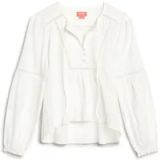Superdry Ibiza Beach blouse met lange mouwen Dames Off White S
