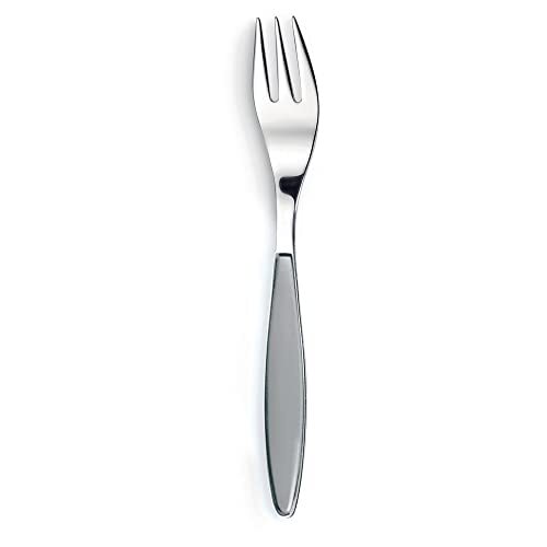 Guzzini - Feeling, Dessert Fork, Sky Grey, 15.5 cm