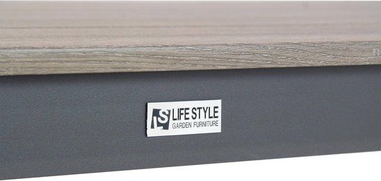 Lifestyle Verona/Valley 180 cm Dining Set - 5-Piece - Grey/Anthracite