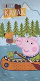 Peppa Pig Strandlaken Kayak 70 x 140 cm Katoen Blauw