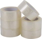 Claudius Cosmetics B.V. Verpakkingstape 6 stuks tape transparant acryl PP - 100 meter x 50mm