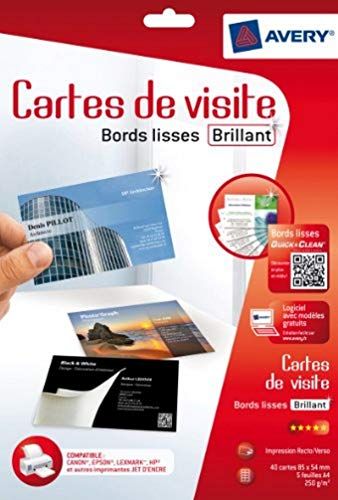 Avery C320287 CARTE VISITE Q&C PHOTO BRI