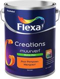 FLEXA Creations Muurverf - Extra Mat - Puur Pompoen - 5 liter
