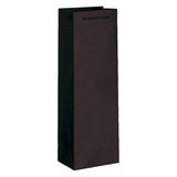 García de Pou 803.72 Flessentas met trekkoord, 150 g/m2, 12,3 + 7,8 x 36 cm, zwart