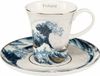 Goebel Artis Orbis Katsushika Hokusai – De Golf – Zilveren espressobeker