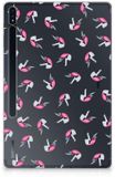 B2Ctelecom Hippe Hoes voor Samsung Galaxy Tab S7 Plus | S8 Plus Unicorns
