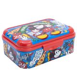 STOR Mickey Mouse Broodtrommel voor Kinderen 1423ml - Stevige Plastic Lunchbox BPA-Vrij met Gedecoreerd Deksel voor School en Uitjes