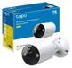 Tapo C410 Caméra sans fil pour intérieur et extérieur, 2K 3 MP, autonomie de la batterie jusqu'à 180 jours après une seule charge, vision nocturne couleur, alarme de détection de mouvement, IP65
