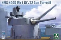 TAKOM Modelbouwpakket Militaire voertuigen - 5020 HMS Hood 15inch/42 Mk1 Gun Turret B Plastic - 1:72 - Modelbouw