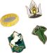 Grupo Erik The Lord of the Rings Pins Set of 4 Pins & Brooches