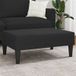 vidaXL Pouf 77x55x31 cm velours noir