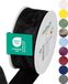 Halbach Seidenbänder Premium cadeaulint met draadrand, breedte 40 mm, lengte 25 m, Öko-Tex 100 gecertificeerd lint, taftband, made in Germany, kleur: zwart