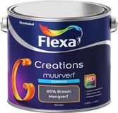 FLEXA Creations - Muurverf Zijde Mat - Mengkleuren Collectie - 85% Braam - 2,5 liter