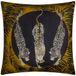 Paoletti Leopardis Trio Printed Outdoor Kussenhoes - Zwart/Goud - 50x50cm