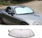 Markenlos Bol Windshield Sun Shade UV Ray Reflector for Mazda MX-5 RF Miata 2009-2015 - Foldable Reflective Sun Visor - Car Accessories