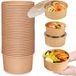 Set de 50 récipients de préparation de repas de 750 ml