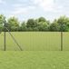 vidaXL Gelast draadhek met grondbevestiging 10 x 1 m PVC-Coated Staal