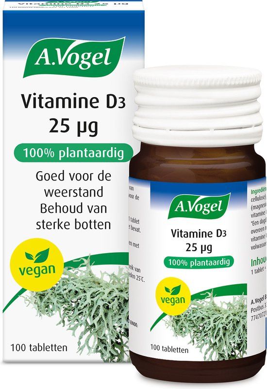 A.Vogel Vitamine D3 25 μg tabletten - 100 stuks - Vegan