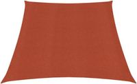 vidaXL Zonnezeil 160 g/m² 3/4x2 m HDPE terracottakleurig