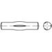 TOOLCRAFT 136458 Pin de guidage avec pointe de centrage (Ø x l) 5 mm x 22 mm Acier 100 pièce(s)