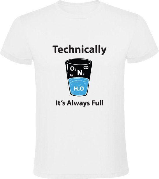 Sol's Technically It's always full Heren T-shirt - Wit - 3XL