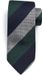 Suitable Stropdas Zijde Wide Stripe Donkerblauw (navy) Groen - Streep - Heren das