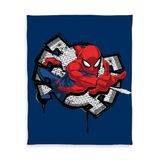 HERDING Spider-Man Fleece Blanket 130 x 170 cm Blue, Multicolour