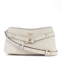 GUESS schoudertas Ella Logo Girlfriend Crossbody Stone Logo crème