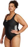 Adidas Performance 3-Stripes C-Back Badpak Dames Zwart XXXL