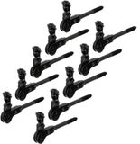 Alberts 10x Deurstopper herderskop, schroefbaar, zonder stop, zwart gelakt, 126,5 mm