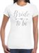 Bellatio Decorations Bride to be Cupido zilver glitter tekst t-shirt wit dames