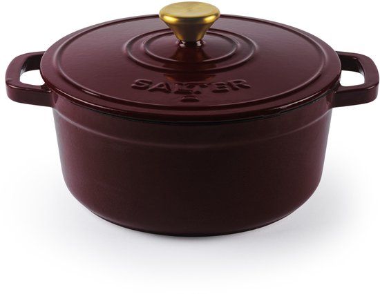 Salter Chester Gietijzeren Braadpan - Rood - 24CM