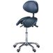 Master Massage Berkeley Zadelstoel Split Seat met kantelopties In hoogte verstelbaar met rugleuning koningsblauw
