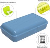 Rotho Lunchbox Met Verdeelschotjes - 1.7lt Fun Horizon Blauw