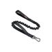 EXCELLENT ELITE SPANKER Tactische Bungee Hondenriem Elastische Leads Touw met 2 Gewatteerde Controle Handvat voor Kleine en Middelgrote Honden (BLK)