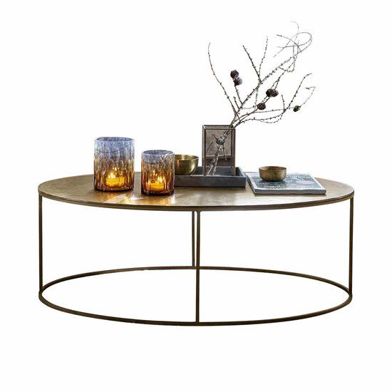 LOBERON Salontafel Leron antiekgoudkleurig