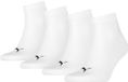 Puma Sokken-Online Unisex quarter sokken - voordeelpakket 3+1 - White - 35-38