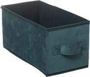 5five Opbergmand/kastmand - petrol groen - 7 liter - 31 x 15 x 15 cm - polyester