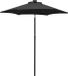 vidaXL Parasol met LED-verlichting 200x211 cm aluminium zwart