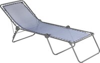 Lafuma Mobilier Siesta L Lounger Batyline with Cannage Phifertex, blauw/grijs