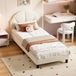 Merkloos Bol Geheel gestoffeerd kinderbed 90 x 200 cm - Beige
