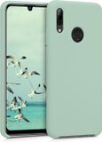 kwmobile telefoonhoesje geschikt voor Huawei P Smart (2019) - Hoesje met siliconen coating - Smartphone case in mat mintgroen