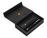 Belius Soiree Rollerball Pen, Black/Gold, Blue Ink, Gift Box