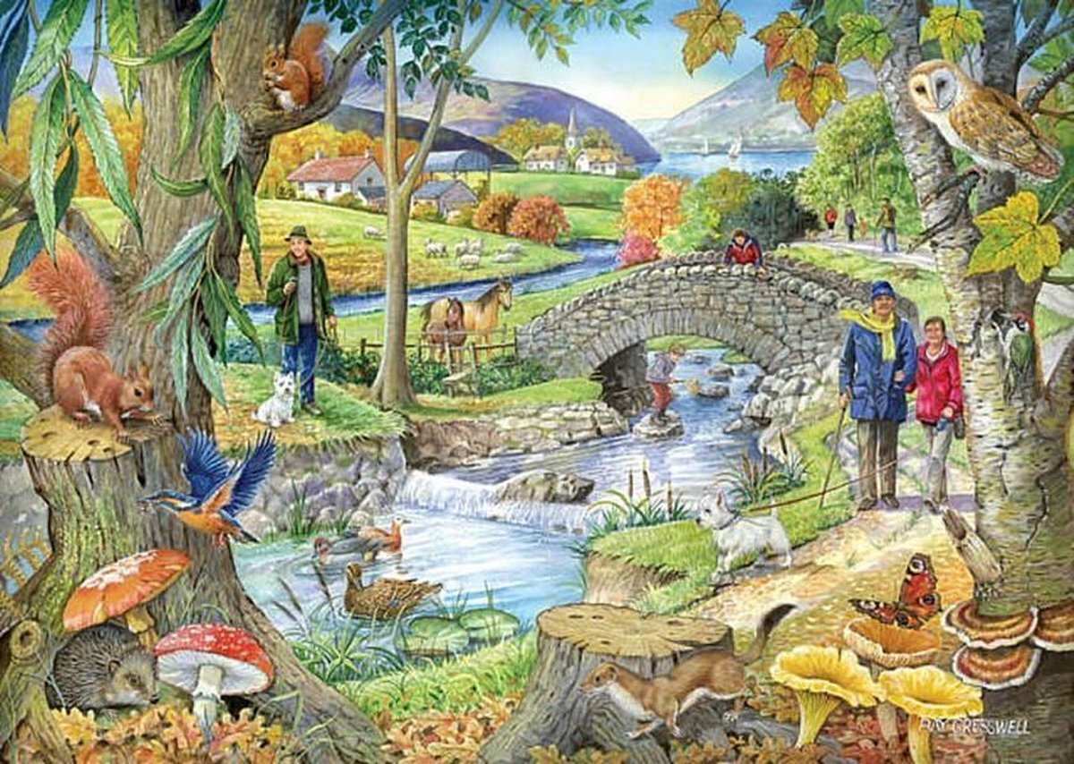 House Of Puzzles Riverside Walk Puzzel 1000 Stukjes