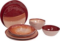 Bo-Camp - Servies - Halo - 12 Stuks - Terra