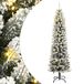 vidaXL Kunstkerstboom met 300 LED's en sneeuw 240 cm