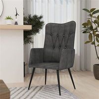 VidaXL Accent Chair Black Canvas 339654