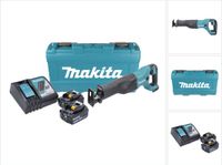 Makita DJR 186 RGK accu reciprozaag 18 V + 2x accu 6.0 Ah + lader + koffer
