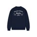 Malelions oversized sweater met backprint - donkerblauw