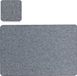 Zeller Placemats en onderzetters - set 4x - grijs - vilt - 45 x 30 cm